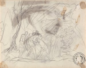 Sketch for Canidia and the Youth by George Romney
